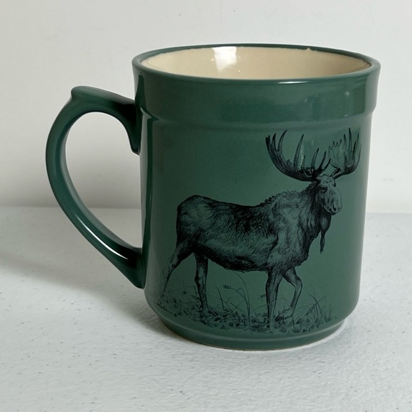 Bass Pro Shop Green Moose Coffee Mug 16oz Hunting Cup - Picture 2 of 8